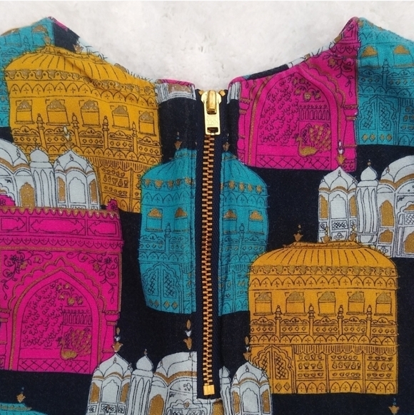 2 Baby Girl Dresses - Floral & India Palace Print - Picture 12 of 15